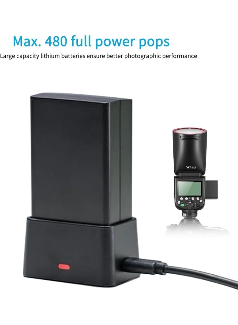 جودوكس فلاش جودوكس V1 S للكاميرات سوني بقوة 76 واط ثانية فلاش لاسلكي TTL برأس دائري مع مزامنة عالية السرعة وبطارية قابلة لإعادة الشحن - Image 4